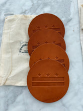 Load image into Gallery viewer, Washington DC Leather Coasters by Franklin Pratt Leather - PARK STORY