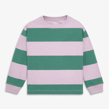 Load image into Gallery viewer, Kids Long Sleeve Easy Tee -- Rugby Stripe - PARK STORY