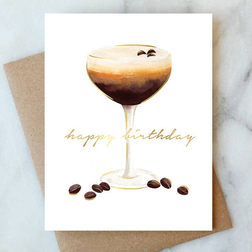 Espresso Martini Birthday Greeting Card - PARK STORY