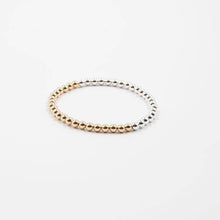 Load image into Gallery viewer, Two Tone Gold Filled & Sterling Silver Beaded Bracelet (multiple sizes available) - PARK STORY