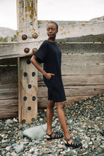 Load image into Gallery viewer, Toba Organic Cotton Dress in Black - PARK STORY