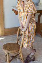 Load image into Gallery viewer, Little Fry Caftan - Marigold Stripe - PARK STORY