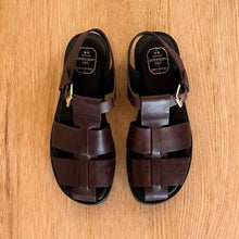 Load image into Gallery viewer, Fisherman Sandal - Chocolate Leather - PARK STORY