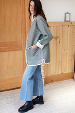 Load image into Gallery viewer, Quilted Coat in Sage - PARK STORY