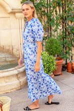 Load image into Gallery viewer, Lucy Dress - Blue Morning Flower Organic - PARK STORY
