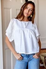 Load image into Gallery viewer, Marion Blouse - White Embroidered - PARK STORY