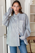 Load image into Gallery viewer, Ryan Shirt - Moss Stripe - PARK STORY