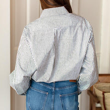 Load image into Gallery viewer, Ryan Shirt - Moss Stripe - PARK STORY