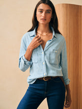 Load image into Gallery viewer, The Tried and True Chambray Shirt in Mid Wash - PARK STORY