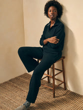 Load image into Gallery viewer, Legend Wide Leg Pant (heathered black & off-white) - PARK STORY