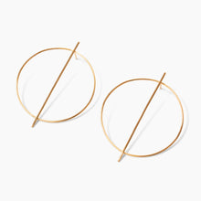 Load image into Gallery viewer, Olive Circle Line Earrings - PARK STORY