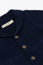 Load image into Gallery viewer, Collegiate Cardigan - Navy - PARK STORY