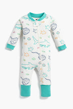 Load image into Gallery viewer, Monica + Andy One Piece Baby Pajamas - Fish Tales - PARK STORY