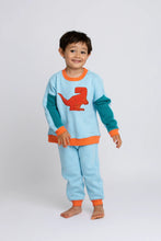 Load image into Gallery viewer, Sporty Sweatsuit Bundle in Colorblock Dinos - PARK STORY