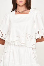 Load image into Gallery viewer, Provence Cutwork Top in White - PARK STORY