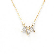 Load image into Gallery viewer, Marquise Diamond Trio Necklace - PARK STORY