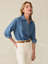 Load image into Gallery viewer, Linen Denim Oceanview Top - PARK STORY