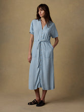 Load image into Gallery viewer, Tried & True Oakley Midi Dress - Arctic Sea Wash - PARK STORY