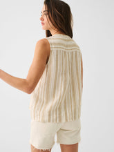 Load image into Gallery viewer, Isha Top in Natural Bombay Stripe - PARK STORY