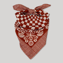 Load image into Gallery viewer, Cotton Sundial Bandana - Chili - PARK STORY