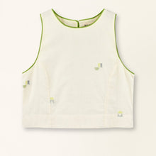 Load image into Gallery viewer, Santanyi Tank in Lime Jamdani - PARK STORY