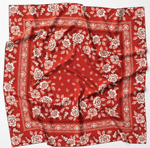 Load image into Gallery viewer, Silk Twill Scarf - Rosy in the Red Hot - PARK STORY