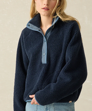 Load image into Gallery viewer, Fireside Fleece Popover in Dark Sapphire - PARK STORY
