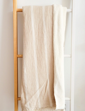 Load image into Gallery viewer, Stripe Fleece Lined Throw Blanket - PARK STORY
