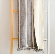 Load image into Gallery viewer, Stripe Fleece Lined Throw Blanket - PARK STORY