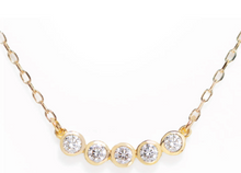 Load image into Gallery viewer, Five Diamond Necklace - PARK STORY