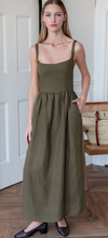 Load image into Gallery viewer, JOUR MAXI DRESS - MARTINI OLIVE - PARK STORY