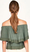 Load image into Gallery viewer, Pondicherry Top in Verde Fossil - PARK STORY