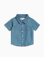Load image into Gallery viewer, Organic Baby & Kids Graham Chambray Collared Button Down - PARK STORY