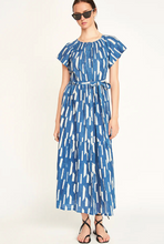 Load image into Gallery viewer, Vienna Maxi Dress in Indigo Rainfall - PARK STORY