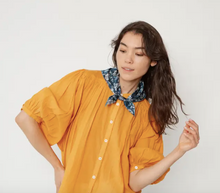 Load image into Gallery viewer, Silk Twill Scarf - Rosey in Navy - PARK STORY