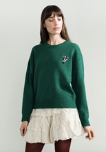 Load image into Gallery viewer, Rhys Crewneck Sweater in Green - PARK STORY