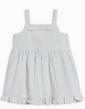 Load image into Gallery viewer, Juliette Seersucker Tank Dress - Shore Stripe / Sea - PARK STORY