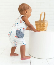 Load image into Gallery viewer, Nautical Crab Shortie Romper (Organic Jersey) - PARK STORY