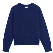 Load image into Gallery viewer, Natalia Cotton Sweater in Baltic Blue - PARK STORY