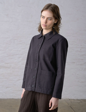 Load image into Gallery viewer, Marcia Relaxed Jacket in Dove Grey Twill - PARK STORY