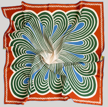 Load image into Gallery viewer, Small Twofer Silk Scarf in Sprial - PARK STORY