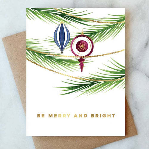 Ornament Be Merry & Bright Card - PARK STORY