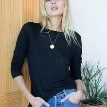 Load image into Gallery viewer, Emerson Crewneck - Black Linen - PARK STORY