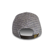 Load image into Gallery viewer, Gray and Lavender Italian Wool Tweed Baseball Cap - PARK STORY