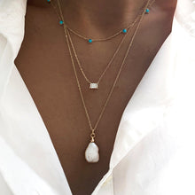 Load image into Gallery viewer, Turquoise Station Necklace - PARK STORY