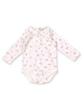 Load image into Gallery viewer, Ruffle Knit Overall+Floral Peter Pan Bodysuit Set (Organic) - PARK STORY