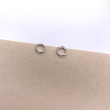 Load image into Gallery viewer, 6 Sided Stud Earrings - PARK STORY