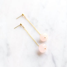Load image into Gallery viewer, Rose Quartz Totality Earrings - PARK STORY