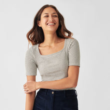 Load image into Gallery viewer, Legend™ Rib Square Neck Tee - PARK STORY