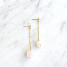 Load image into Gallery viewer, Rose Quartz Totality Earrings - PARK STORY